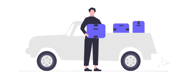 Illustration de logistique et commandes